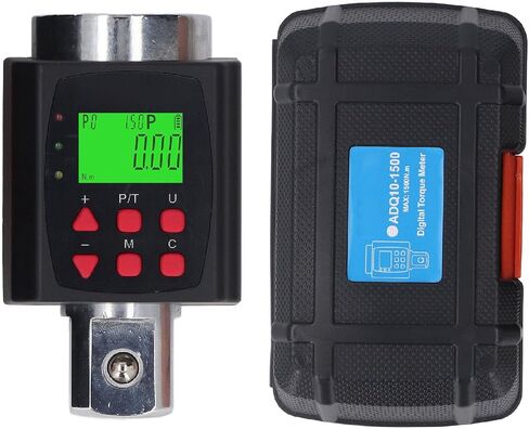 Yctze Digital Torsion Wrench Adapter, 1 Inch Drive 15-1500 N.m Electronic Torque Wrench Converter, Torque Adapter with Audible Visual Prompt & Preset Modes, Ideal for Motorcycle & Car in Kuwait