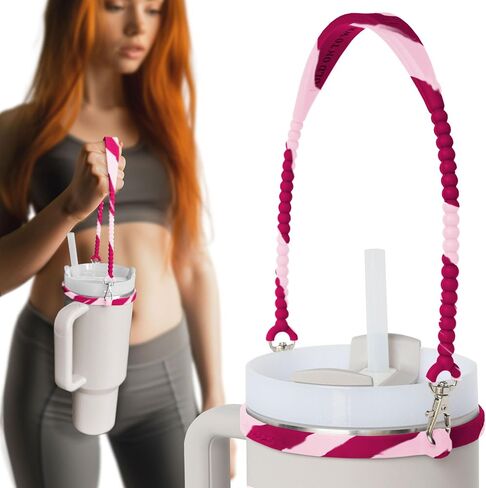 Pilotfish Water Bottle Strap - Heavy Duty Silicone Handle for Bottles with Removable Clips | Fits Most Bottle Sizes, Dishwasher Safe in Kuwait