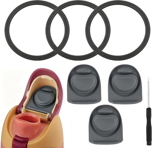 3 Pack Replacement Cap Seal Set for Owala Freesip 32/40 oz,Includes Reusable O-Rings and Stoppers，Owala Water Bottle Lid Accessories,Rubber Material Cap Insert,BPA-Free in Kuwait