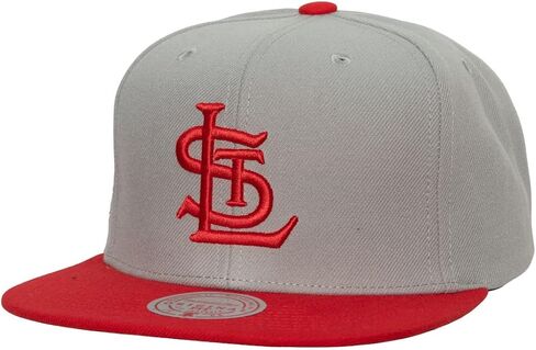 Mitchell & Ness St. Louis Cardinals Cooperstown MLB Away Snapback Hat Cap, Gray in Kuwait