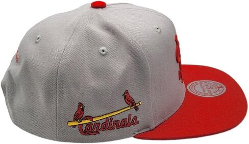 Mitchell & Ness St. Louis Cardinals Cooperstown MLB Away Snapback Hat Cap, Gray in Kuwait