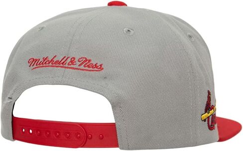 Mitchell & Ness St. Louis Cardinals Cooperstown MLB Away Snapback Hat Cap, Gray in Kuwait