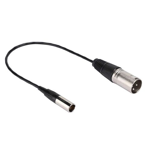 Mini XLR 3PIN Male to XLR 3PIN Male Audio Cable, Transfering Camera Microphone Interface with 30cm Length for Cameras, SLR Cameras, Photography Equipment in Kuwait