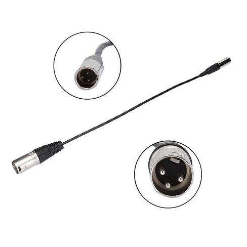 Mini XLR 3PIN Male to XLR 3PIN Male Audio Cable, Transfering Camera Microphone Interface with 30cm Length for Cameras, SLR Cameras, Photography Equipment in Kuwait