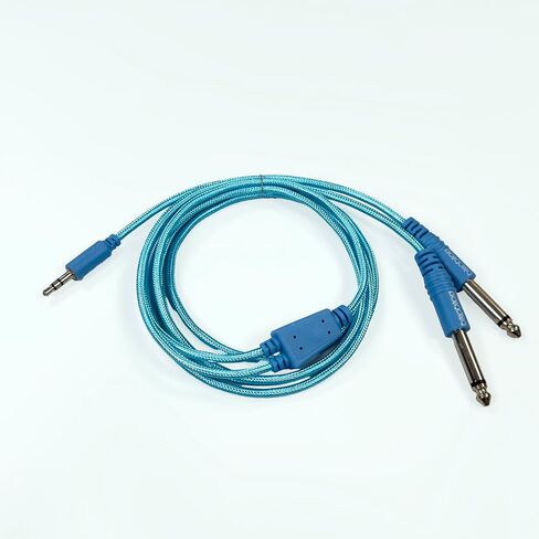 Connect 1/8" TRS to Dual 1/4" TS Audio Adapter Cable, 6 ft Braided Cable in Kuwait