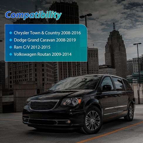 ممتص الصدمات الخلفي 37290، متوافق مع Ch r ysler Town Country 2008-2016، Do dg e Grand Caravan 2008-2019، R a m C/V 2012-2015، Vo lks wag en Routan 2009-2014، جانب السائق والراكب in Kuwait