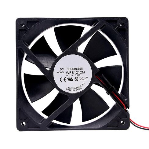WFB1212M DC12V 0.33A 2-سلك العاكس مروحة التبريد 120x120x25mm 12 سم in Kuwait