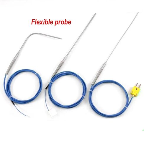 1PC 1M Thermocouple Wire Type K WRNK-191 Armored Temperature Sensor with Flexible Temperature Probe Dia=1mm-8mm L=50-300mm | Probe 4x200mm in Saudi Arabia