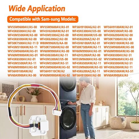 مستشعر اهتزاز الغسالة DC93-00278A | تناسب نماذج غسالة Sam-sung استبدال 3997045 AP5584075 PS4216271 EAP4216271 in Kuwait