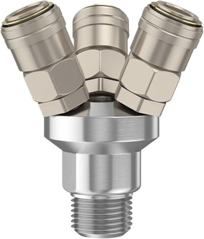 موصل سريع C قفل ذاتي دائري ثنائي/ثلاثي الاتجاه؛ قفل ذاتي 4 صمام كروي ذكر وأنثى in Kuwait