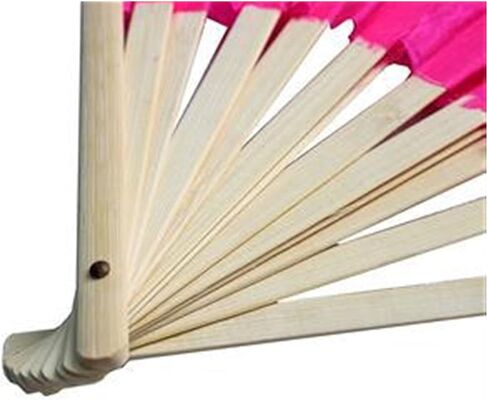 Belly Dance Fan Women Hand Made Simulation Silk Bamboo Long Veils Fans for Women Colorful Belly Dancing Fans Tools for Dancing in Kuwait