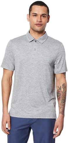 32 DEGREES Cool Men Classic Slim Fit Quick-Dry Active Golf Polo، صبغة فضاء رمادية جوية، مقاس كبير in Kuwait