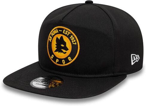 New Era Men's Black AS Roma SPQR Golfer Snapback Hat in Kuwait