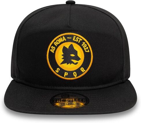 New Era Men's Black AS Roma SPQR Golfer Snapback Hat in Kuwait