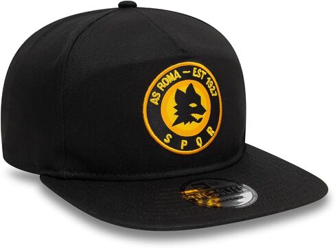 New Era Men's Black AS Roma SPQR Golfer Snapback Hat in Kuwait