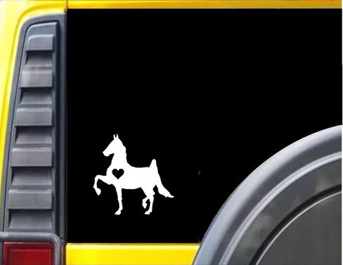 EZ-STIK American SaddlebredJ473 Horse Little Heart Decal Sticker in Kuwait