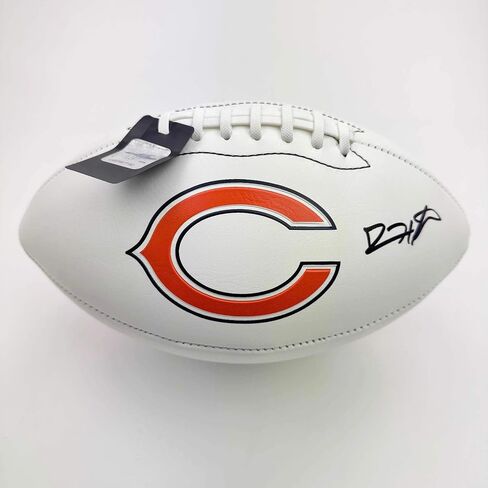 Autographed/Signed Devin Hester Chicago Bears Full Size F/S White Panel Logo Football JSA COA in Kuwait