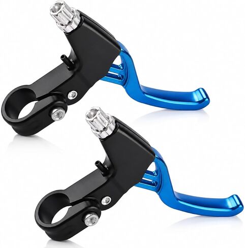 Diyeeni Bicycle Brake Lever, Aluminium Alloy Handlebar, Universal 2.2cm Bike Brake Handle for Most Bicycle, Road Bike, Mountain Bike (Blue) in Kuwait