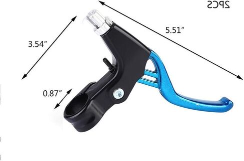 Diyeeni Bicycle Brake Lever, Aluminium Alloy Handlebar, Universal 2.2cm Bike Brake Handle for Most Bicycle, Road Bike, Mountain Bike (Blue) in Kuwait