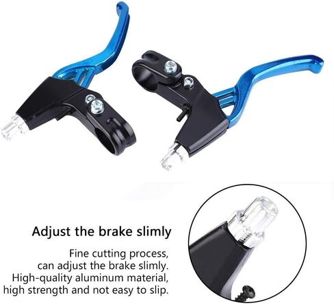 Diyeeni Bicycle Brake Lever, Aluminium Alloy Handlebar, Universal 2.2cm Bike Brake Handle for Most Bicycle, Road Bike, Mountain Bike (Blue) in Kuwait