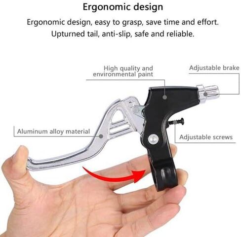 Diyeeni Bicycle Brake Lever, Aluminium Alloy Handlebar, Universal 2.2cm Bike Brake Handle for Most Bicycle, Road Bike, Mountain Bike (Blue) in Kuwait