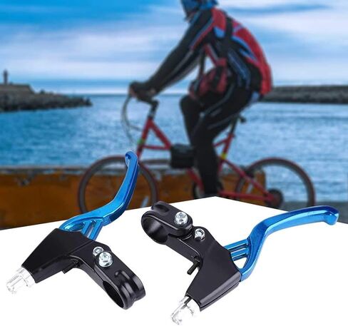 Diyeeni Bicycle Brake Lever, Aluminium Alloy Handlebar, Universal 2.2cm Bike Brake Handle for Most Bicycle, Road Bike, Mountain Bike (Blue) in Kuwait