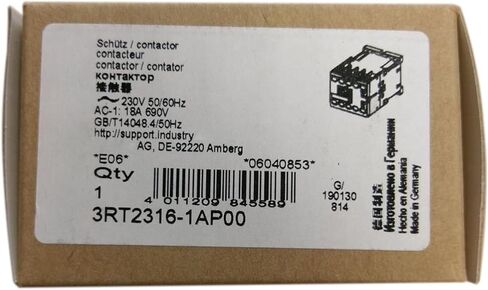 3RT2316-1AP00 New and Sealed in Box 3RT23161AP00 1 Year Warranty in Saudi Arabia
