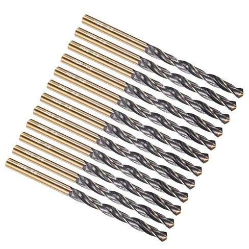 PATIKIL 12mm Drill Bit, Jobber Straight Shank M2 High-Speed Steel 118° Nitriding Black and Gold Finish for Stainless Steel Hard Metal - 2 Pack in Kuwait