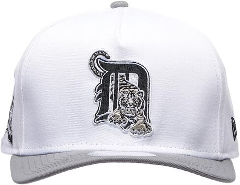 New Era Detroit Tigers 9FIFTY A-Frame Cooperstown 1968 World Series 40th Anniversary Snapback Cap, Adjustable Hat White Grey in Kuwait