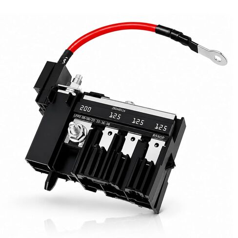 BC3Z-14526-BA مجموعة قواطع دوائر الصمامات متعددة الأغراض، صمام حجرة المحرك ميجا فيوز متوافق مع 2011-2016 Ford F-250 F-350 F-450 Super Duty 6.7L ديزل، يستبدل BC3T-14A094-BC in Kuwait