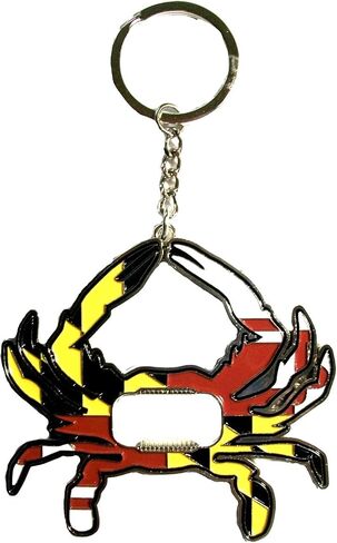 Maryland Crab Flag Design Bottle Opener Metal Keychain in Kuwait