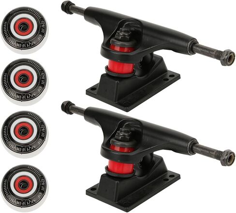 Skateboard Wheels Set, Include Skateboard Trucks, Wheels 52mm, Bearings, Pads, Hardware 1 Accessories Combination in Kuwait