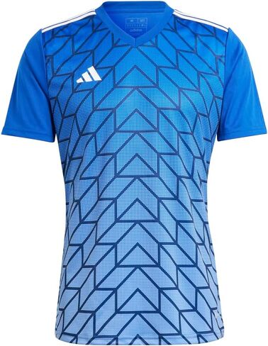 adidas Mens T Icon23 V Neck Short Sleeve Jersey Soccer Cleats - Blue in Kuwait