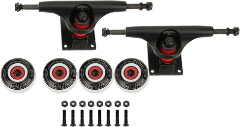 Skateboard Wheels Set, Include Skateboard Trucks, Wheels 52mm, Bearings, Pads, Hardware 1 Accessories Combination in Kuwait