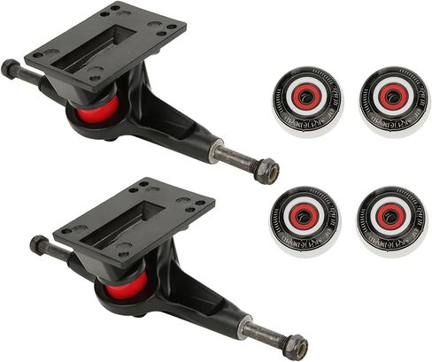 Skateboard Wheels Set, Include Skateboard Trucks, Wheels 52mm, Bearings, Pads, Hardware 1 Accessories Combination in Kuwait