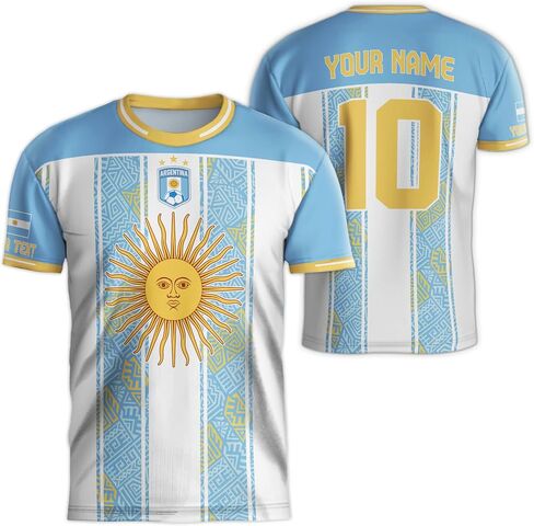 Personalized Soccer Jersey, Custom Argentina Jersey for Men in Kuwait