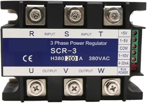 380V 200A SCR-200AThree Phase Voltage Regulator Power Controller Module 4-20mA 1-5V Potentiometer Control in Kuwait