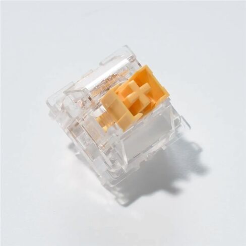 مفتاح Outemu Silent Peach V3 RGB، مفتاح شفاف خطي صامت مُجهز مسبقًا للوحة المفاتيح الميكانيكية المخصصة (110 قطعة) in Kuwait