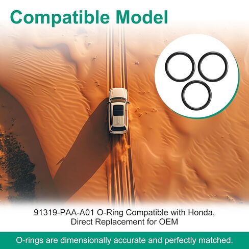 91319-PAA-A01 حلقة دائرية، حلقة دائرية بديلة متوافقة مع هوندا (3 عبوات) in Kuwait