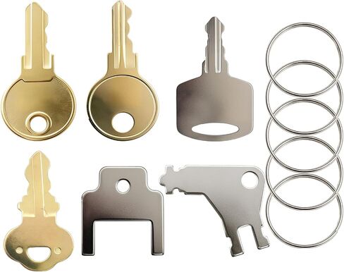 6 Pack Universal Paper Towel Dispenser Key Set, Replacement Keys Compatible with SCA 1100, Bradley 2055, Bobrick Cat 74, Kimberly-Clark 770301, Georgia Pacific, and E114 Dispensers in Kuwait