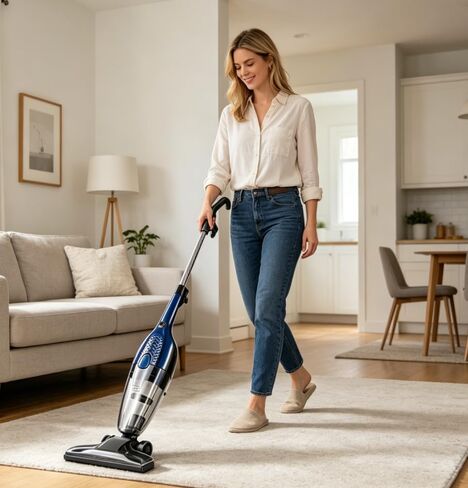 مكنسة كهربائية لاسلكية بقوة 300 وات لشعر الحيوانات الأليفة ذو الأرضية الصلبة (Stickvac) in Kuwait