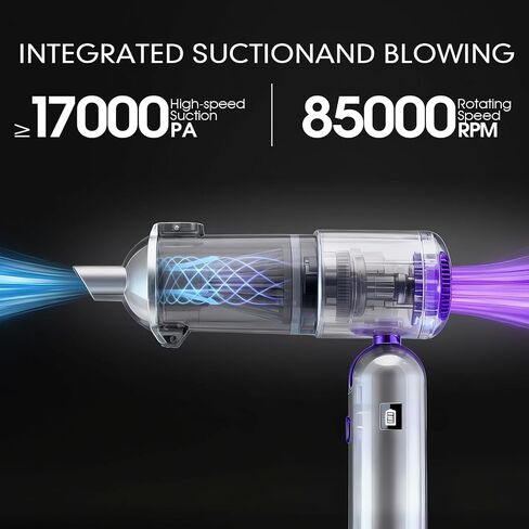 DSP 11 in 1 Cordless Car Vacuum Cleaner for Car Home Keyboard Cleaning | 3 speeds,blow function, foldable handle, battery display, storage bag,easy dust removal in Kuwait