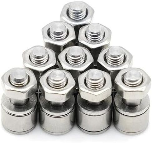 10 قطعة CFS2.5V مسمار نوع كام أتباع محامل M2.5x5x9.5mm SUS304 الفولاذ الأسطوانة المسار تحمل KR5 أجزاء المحرك in Kuwait