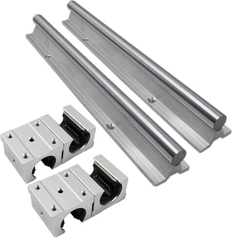 Professional 12mm Rod SBR12 Fully Supported Linear Rail Guide Lineaire Shaft with 4Pcs SBR12UU Slide Ball Bearing Block(250mm) in Kuwait