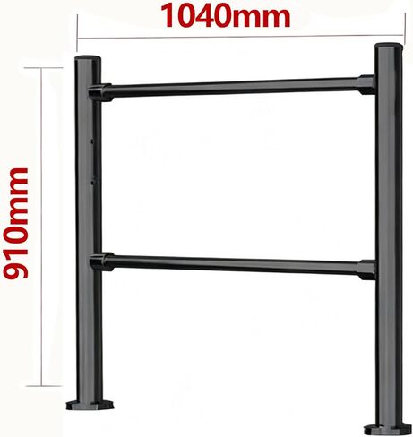Safety Gate - Manual Swing Auto-Close Feature for Warehouse Supermarket Entrances - Self-Closing Pedestrian Guardrail in Kuwait
