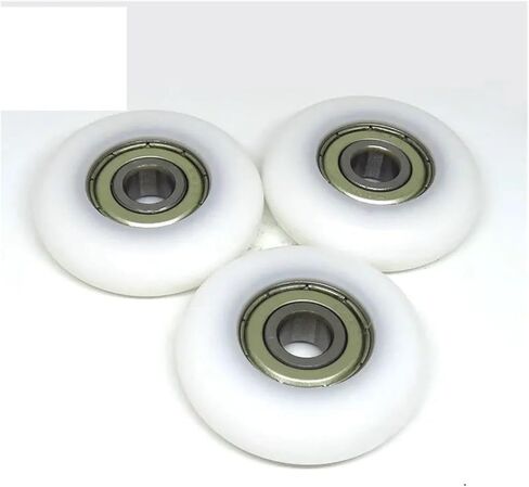 4 Pieces 8mm Inner Diameter 40mm Diameter Rowing Machine seat Rollers 8x40x10mm BSR62840-10 POM Coated Round Rowing Wheel Ball Pulley in Kuwait