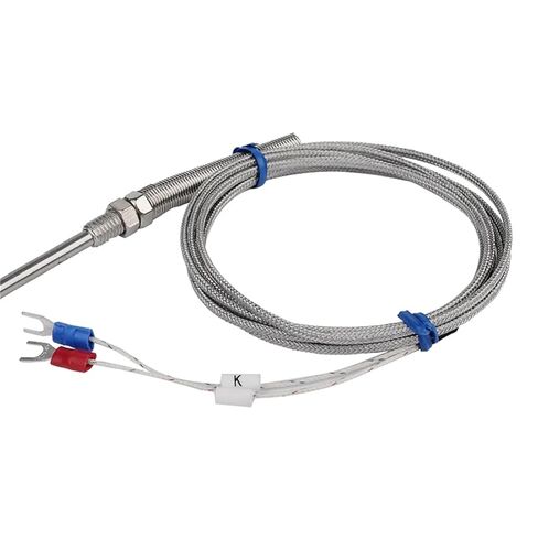 20cm Stainless Steel Probe Tube Temperature Sensor Thermocouple K Type with Wire Cable for Temperature Controller Regulator | Cable length 3m in Saudi Arabia