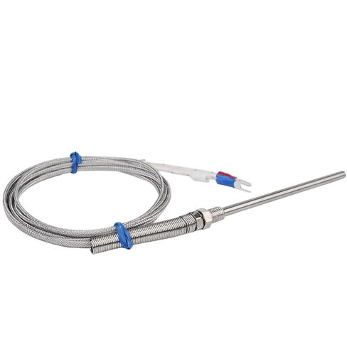 20cm Stainless Steel Probe Tube Temperature Sensor Thermocouple K Type with Wire Cable for Temperature Controller Regulator | Cable length 3m in Saudi Arabia