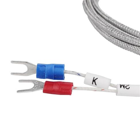 20cm Stainless Steel Probe Tube Temperature Sensor Thermocouple K Type with Wire Cable for Temperature Controller Regulator | Cable length 3m in Saudi Arabia