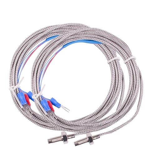 1pc 400 800 Degree M6 Screw K J PT100 1M 2M 3 Meters Cable RTD Thermocouple Oven Temperature Sensor Industrial Temperature Controll | J 3M in Saudi Arabia